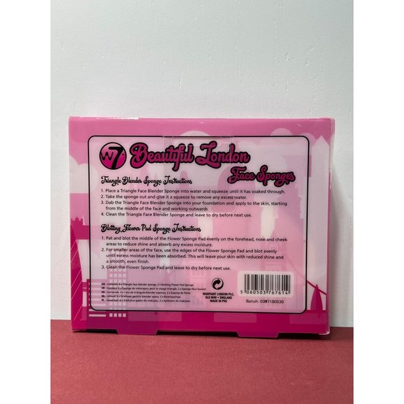 W7 - Beautiful London - Face Sponges - Blending Makeup Sponges - Picture 3 of 8